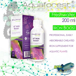 Reef-Aholic Aquaforest Freshwater สำหรับตู้ไม้น้ำ AF Iron Boost 200 ml ปุ๋ยน้ำธาตุรอง ธาตุเหล็ก เร่งสีสันให้พืชไม้น้ำ