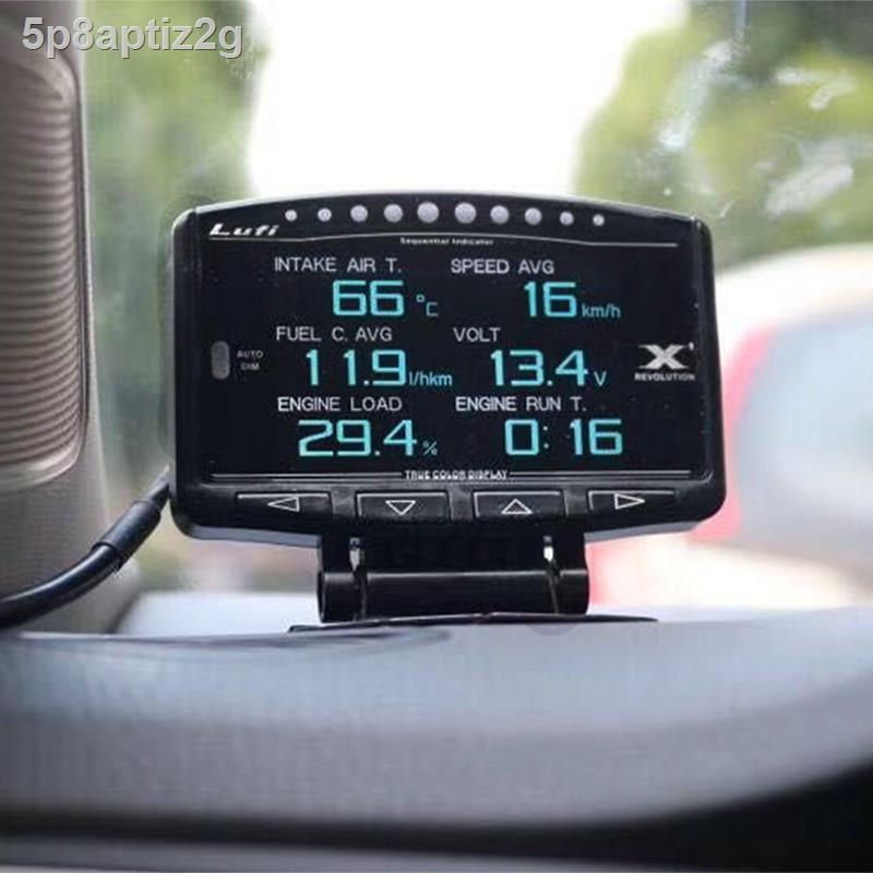 Lufi X1 gauge Automobile smart OBD 2 auto meter speedometer Mini lufi X1 digital Oil pressure turbin