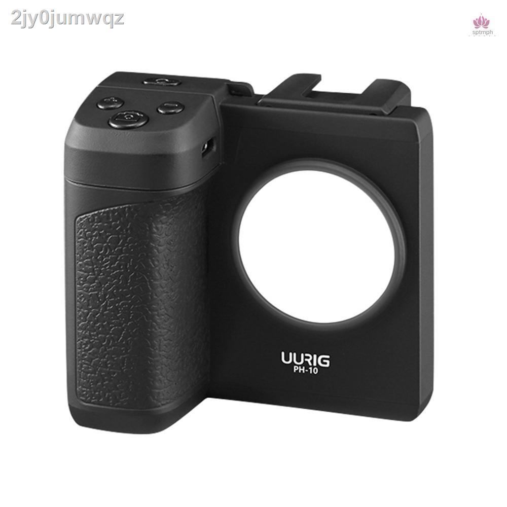 UURIG PH-10 Wireless Handle Grip Phone Holder Stabilizer for Smartphone Vlog Selfie with Remote Cont