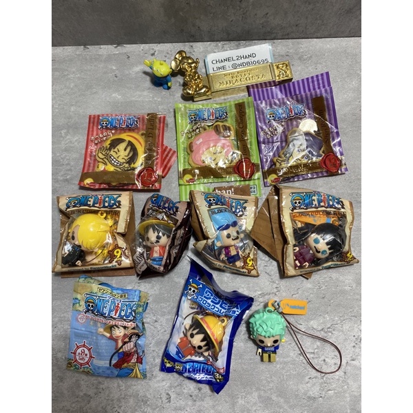 ใหม่ CHANEL2HAND99  One Piece PansonWorks Block Collection พวงกุญแจวันพีช Lipton Natchan Luffy Chopp