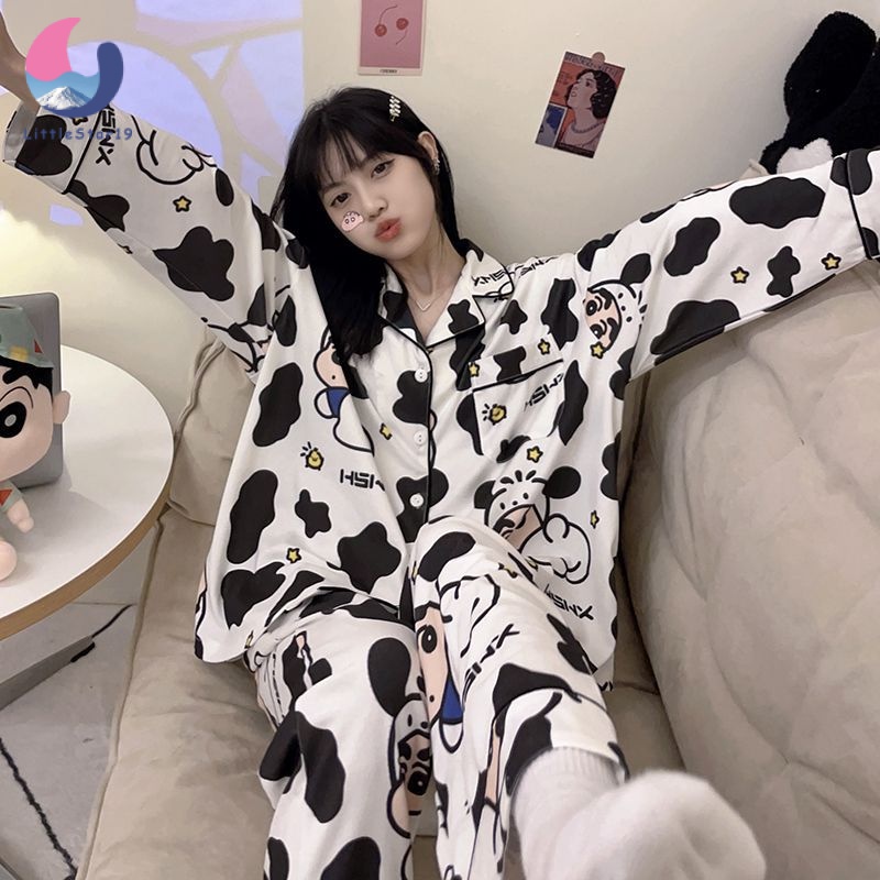 🌻ชุดนอนลายกาตูน🌻 ชุดนอน ชินจัง ผ้านิ่มใส่นอนสบาย Cartoon Pajamas - รูปที่ 5
