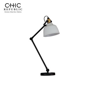 Chic Republic HILLER,โคมไฟตั้งโต๊ะ - สี ดำ