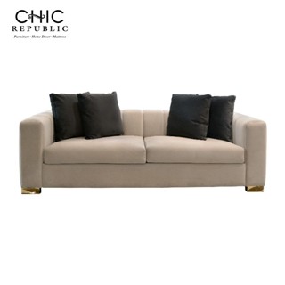 Chic Republic SIENA/3,โซฟา 3 ที่นั่ง - สี เบจ , เทาเข้ม