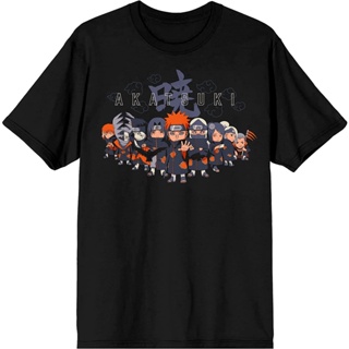 Naruto Shippuden Chibi Akatsuki Group Crew Neck Short Sleeve Mens Black T-shirt : Clothing  Shoes &amp; Jewelry