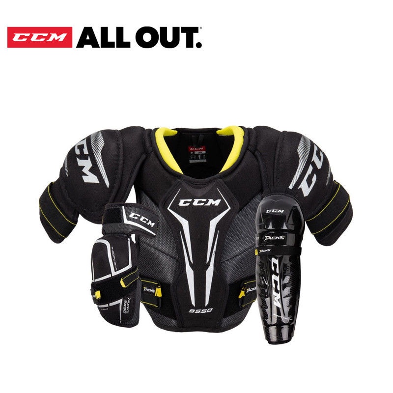 ของแท้ CCM 9550 Youth Ice Hockey Chest Protector Elbow Protector Leggings Land อุปกรณ์ป้องกัน Ice Ho