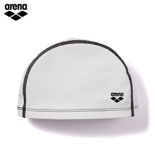 arena Arena หมวกว่ายน้ำวัสดุสองแบบ unisex ขนาดใหญ่ยืดหยุ่นสูงสบายไม่มีหัวหมวกว่ายน้ำสีบริสุทธิ์