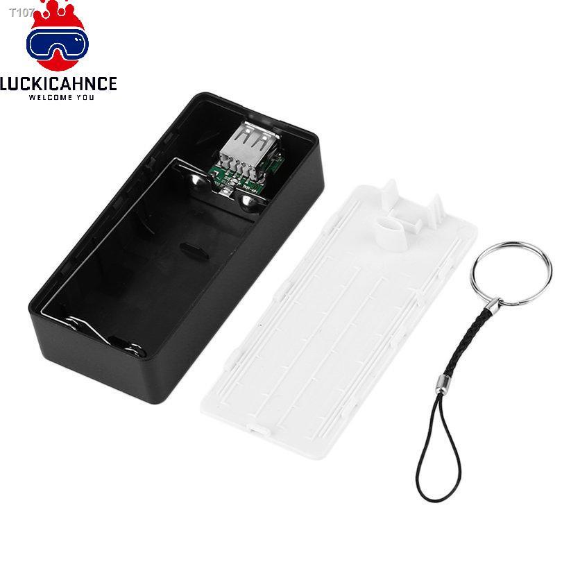 【2.10 Fast delivery】USB Powerbank Case Battery Storage Box Power Bank Case For Mobile Phones