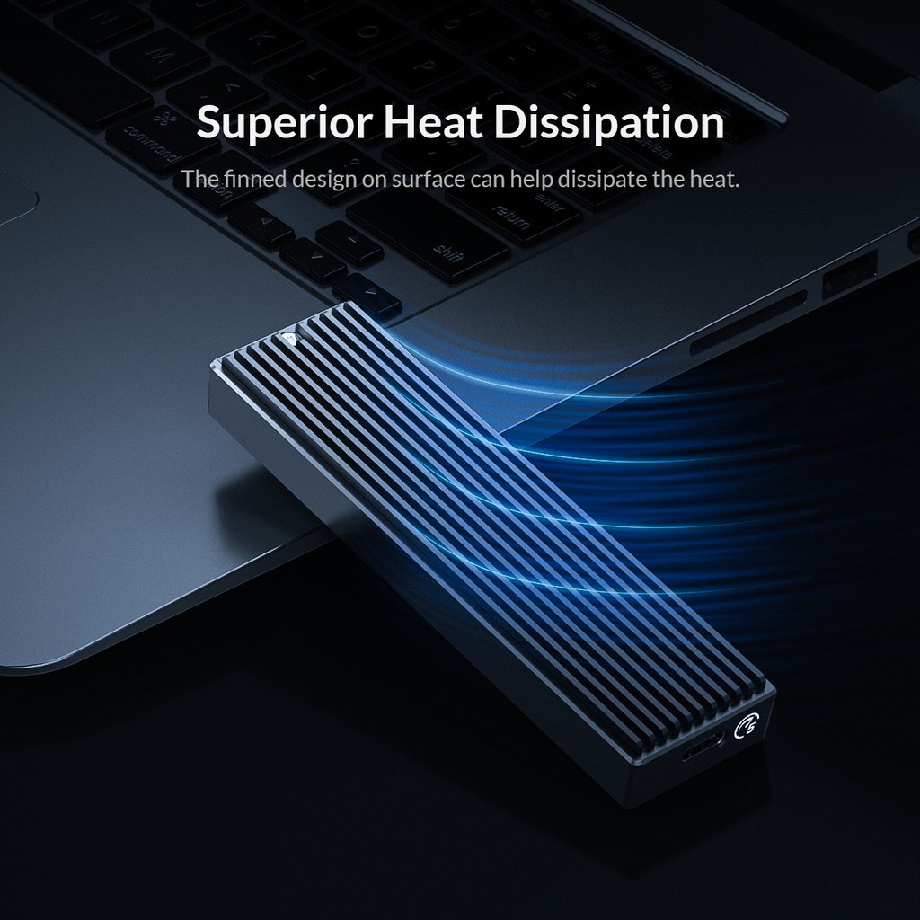 ORICO M2PF-C3 กล่องใส่เอสเอสดี M.2 แบบ sata เท่านั้น SSD Enclosure USB3.1 (5Gbps) M.2 NGEF (M.2 SATA) - รูปที่ 2