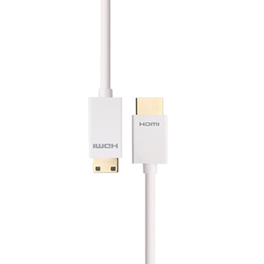 PROLINK HDMI Type A Plug > HDMI Type C(Mini) สายโปรลิงค์ HDMI A > HDMI C มินิ V1.4b 2 เมตร สีขาว รุ่น MP287