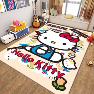 Hello Kitty การ์ตูนห้องนั่งเล่นห้องพรมห้องนอนเสื่อทาทามิผ้าห่มข้างเตียงพรมปูพื้น