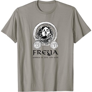 เสื้อยืด Freya Viking Goddess Asatru Medieval Norse Mythology Pagan