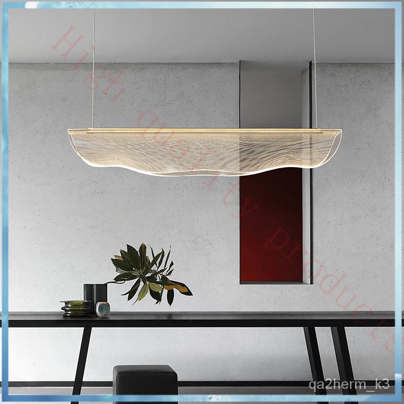 ดีไซน์เนอร์ Creative Restaurant Bar Bar โคมระย้า Yali บรรยากาศเรียบง่ายทันสมัยสำนักงานเกาะโต๊ะแถบยาว