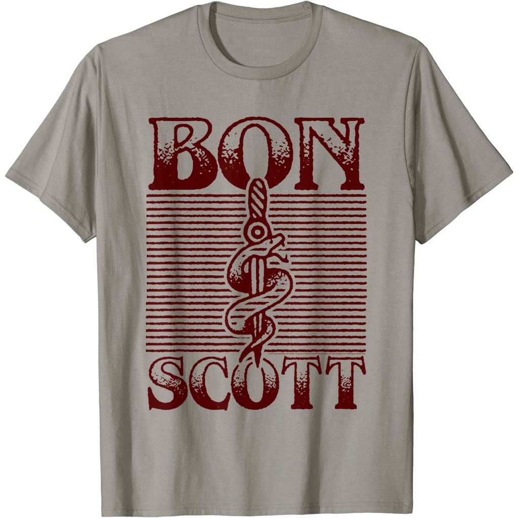 เสื้อยืดโลโก้ Bon Scott Dagger