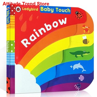 [new]♛▤Baby Touch Rainbow Ladybug หนังสือภาษาอังกฤษสําหรับเด็ก 【ถูก ที่สุด】