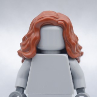 LEGO Brown Mid-Length Wavy Hair HAIR - LEGO® Minifigures Authentic เลโก้แท้