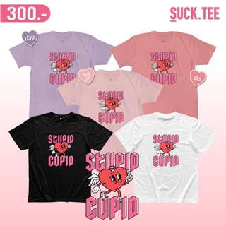 [⚡️ฟอลร้าน ลดเพิ่ม!⚡️] เสื้อยืดคอตตอน 100% Valentine Collection : Stupid Cupid #1