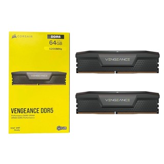 Corsair VENGEANCE DDR5 DRAM 64GB (2x32) 5200MHz C40 Memory Kit (Black) for Intel