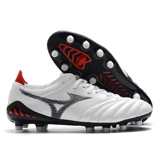 Mizuno MORELIA NEO III PRO FG รองเท้าฟุตบอลหนัง ระบายอากาศ แบบพกพา สําหรับผู้ชาย ไซซ์ 39-45