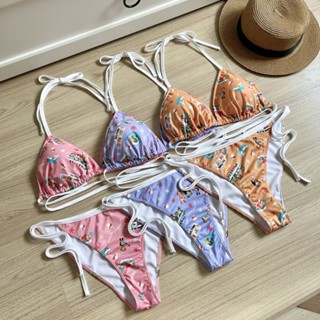 NEW IN⚡️BIKINI 👙 SUMMER SET บิกินี่ ลายsurf ลูกค้าเลือกจับคู่ได้ตามใจ