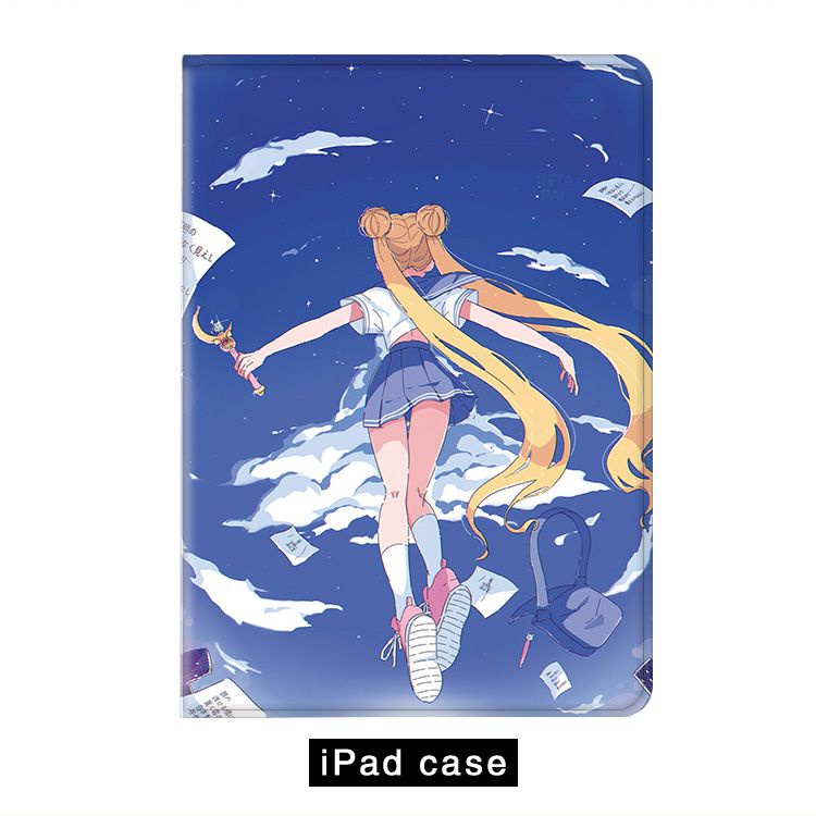 Sailor Moon เคสไอแพด mini 1/2/3/4/5/6 air 4 5 เคส ipad 10.2 gen 7 8 9 case ipad gen10 2022 pro11 tri-fold case pen slot