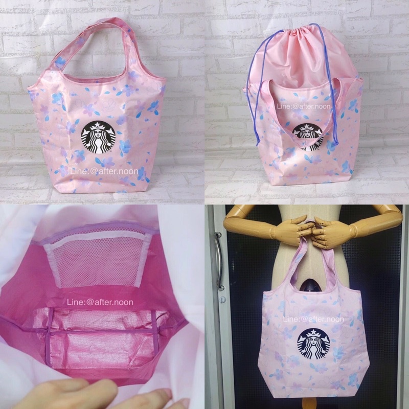 👜 [พร้อมส่ง] กระเป๋าผ้า เก็บความเย็นได้ Sakura 2023 Collection / Starbucks แท้💯‼️