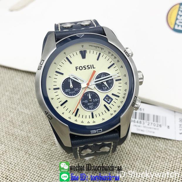 CH2565 FOSSIL men's casual quartz watch versatile runway chrono