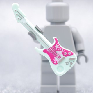 LEGO Aqua Guitar Electric - LEGO เลโก้ มินิฟิกเกอร์ ตัวต่อ ของเล่น ACCESSORIES