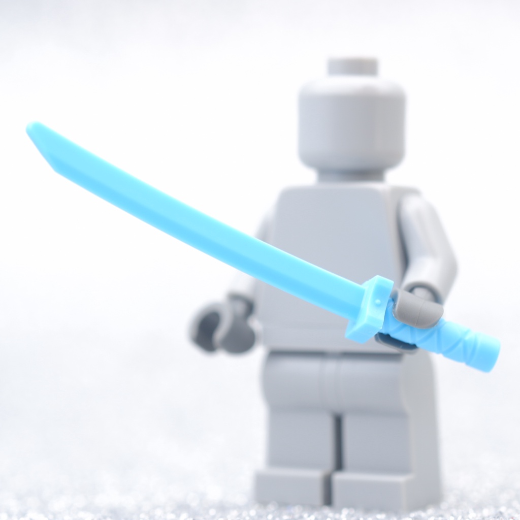 LEGO Blue Katana Sword - LEGO เลโก้ มินิฟิกเกอร์ ตัวต่อ ของเล่น WEAPON