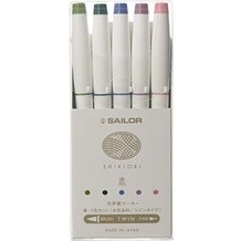 SAILOR SHIKIORI เครื่องทำเครื่องหมาย 5 -COLOR SET 25-5101-001 st3455