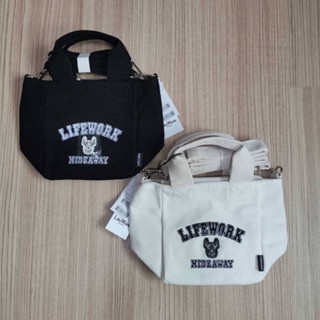 ของแท้💯 กระเป๋า LIFEWORK Arch Logo Canvas 2Way Mini Tote Bag พร้อมส่ง