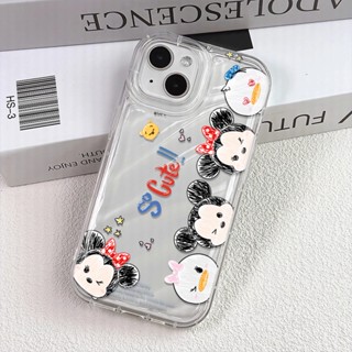 เคสโทรศัพท์มือถือ แบบใส กันกระแทก ลายการ์ตูนมิกกี้เมาส์ สําหรับ iphone 14 pro max 11 13 12 8 7 Plus XSMax X XR