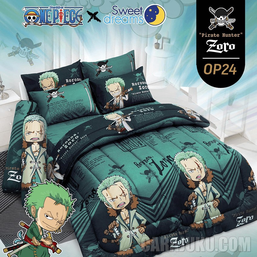 SWEET DREAMS ชุดผ้าปูที่นอน 3.5ฟุต 5ฟุต 6ฟุต โซโร วันพีช Zoro One Piece OP24 #วันพีซ