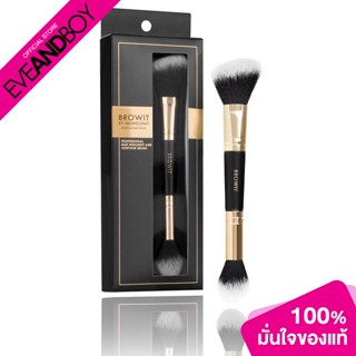 BROWIT - Professional Duo Highlight And Contour Brush