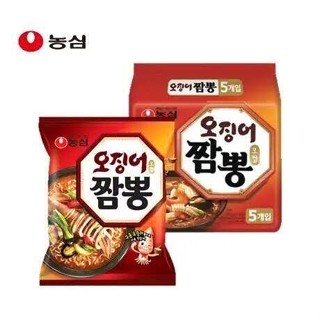 มาม่าเกาหลี nongshim squid champong noodle 124g 오징어짬뽕