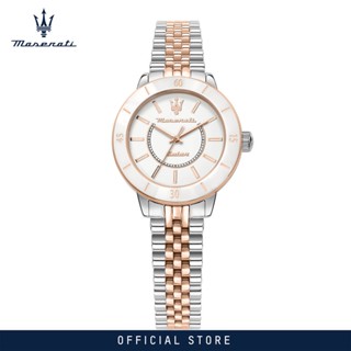 [2 Years Warranty] Maserati Successo Solar 32mm White Dial Quartz Ladies Solar Watch R8853145504