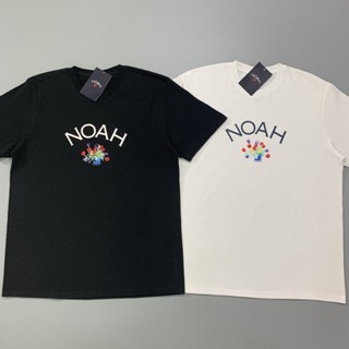 เสื้อยืดแขนสั้น พิมพ์ลายช่อดอกไม้ NOAH Meichao NYC CORE Wesselmann สําหรับผู้ชาย และผู้หญิง