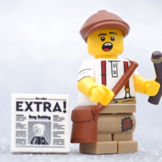 LEGO Newspaper Kid Series 24 - MINIFIGURE SERIES LEGO เลโก้ มินิฟิกเกอร์ ตัวต่อ ของเล่น