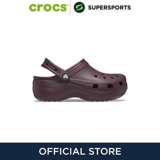 CROCS Classic Platform Clog รองเท้าลำลองผู้หญิง รองเท้าผ้าใบ