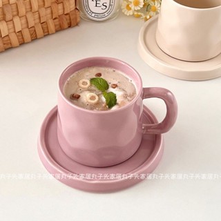 [พร้อมส่ง] ชุดจานรองแก้วกาแฟเซรามิค สําหรับคู่รัก ใช้ในครัวเรือน