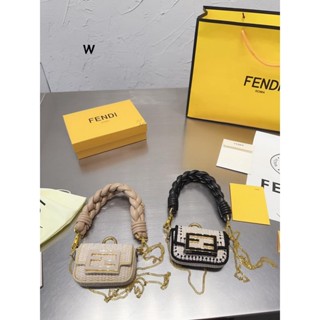 [spots] Fendi_กระเป๋าสะพายไหล่ สะพายข้าง ใส่เหรียญได้ ขนาดเล็ก สําหรับผู้หญิง