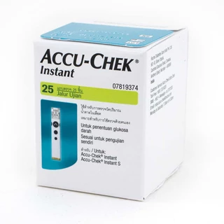 Accu-Chek Instant Test Strip แอคคิว-เช็ค แผ่นตรวจน้ำตาล (25 ชิ้น/กล่อง)