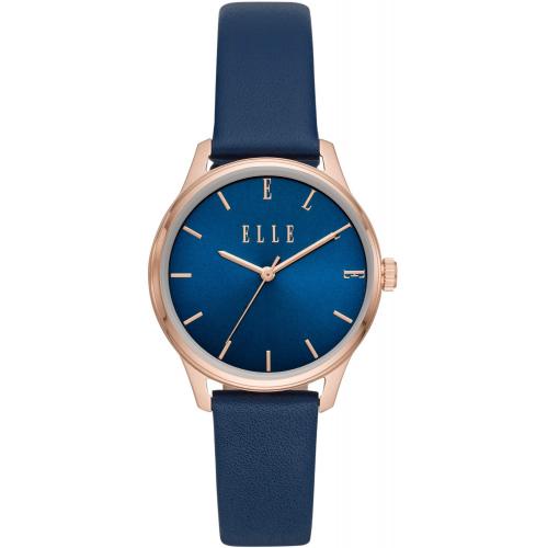 Elle Ell21028 El นาฬิกาข้อมือ สีฟ้า สําหรับผู้หญิง
