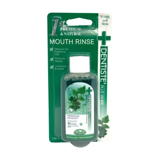 Dentiste' Oral Rinse 50ML น้ำยาบ้วนปาก ลดกลิ่นปากและแบคทีเรีย ส่วนผสมจากธรรมชาติ ลมหายใจหอมสดชื่น แบบขวด เดนทิสเต้