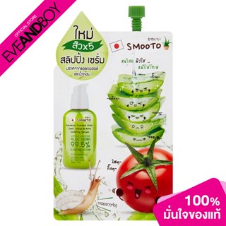 SMOOTO - Tomato Aloe Snail White &amp; Acne Sleeping Serum