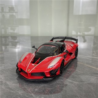 Yixi โมเดลรถยนต์ Lamborghini Ferrari 1: 24 โลหะ เสียงดัง ของเล่นสําหรับเด็ก