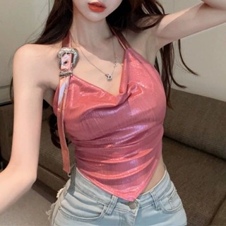 เสื้อท็อป คอบัควีท ทรงไม่สมมาตร สําหรับผู้หญิง 7.14