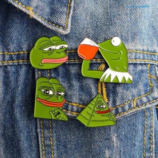 เข็มกลัด รูปการ์ตูนกบ Pepe The Frog เครื่องประดับ สําหรับตกแต่งเสื้อผ้า