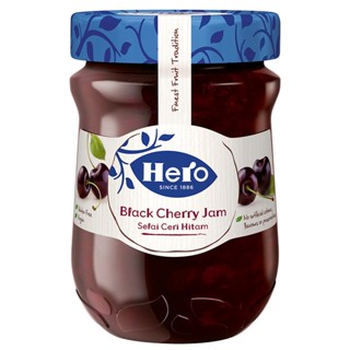 เฮโร่แยมรสแบล็คเชอร์รี่ 340กรัม  /  Hero Black Cherry Jam 340g.