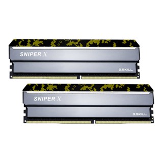 แรมสำหรับคอมพิวเตอร์  16GB (8GBx2) DDR4 2666MHz RAM (หน่วยความจำ) G.SKILL SNIPER X (DIGITAL CAMO) (F4-2666C19D-16GSXK)