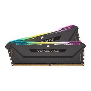 คอมพิวเตอร์ | 16GB (8GBx2) DDR4 3600MHz RAM (หน่วยความจำ) CORSAIR VENGEANCE RGB PRO SL (BLACK) (CMH16GX4M2D3600C18)